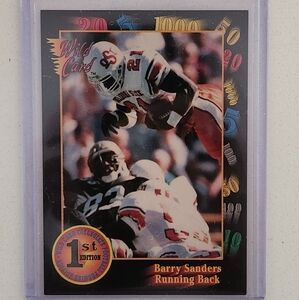 Barry Sanders Wild Card 1st Edition Card